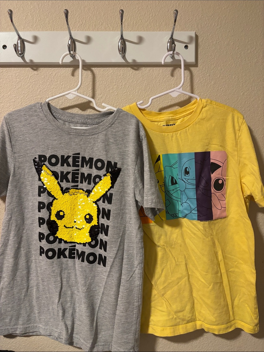 Kids Pikachu Tee - Yellow/Gray